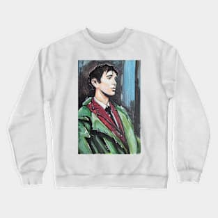 Retro Scooter, Classic Scooter, Scooterist, Scootering, Scooter Rider, Mod Art Crewneck Sweatshirt